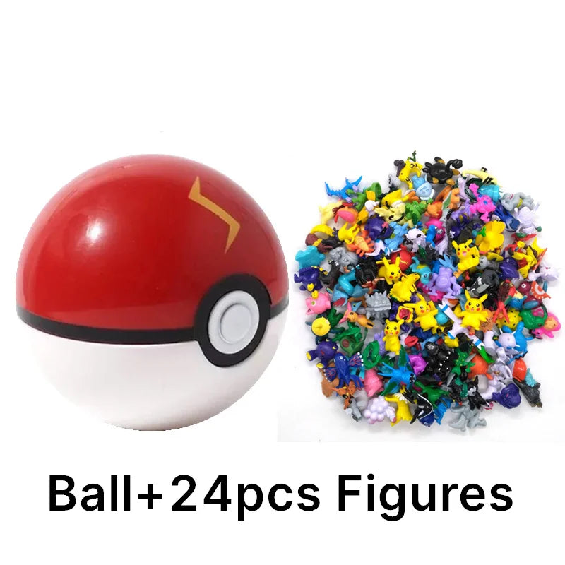 аниме фигурки Toys 7Cm Elf Ball 2-3cm Anime Action PokeBall Figures Monster Toy Model Dolls Children Christmas Gift Beauty World Shop