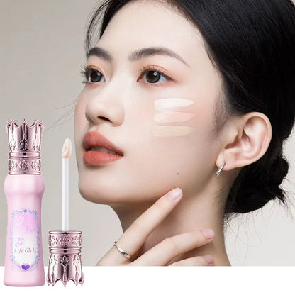 Hua Yin Ji Brightening Concealer, a fair-skinned girl's tender pink look, natural nude makeup, and a natural look,flowers Beauty Trend Shop