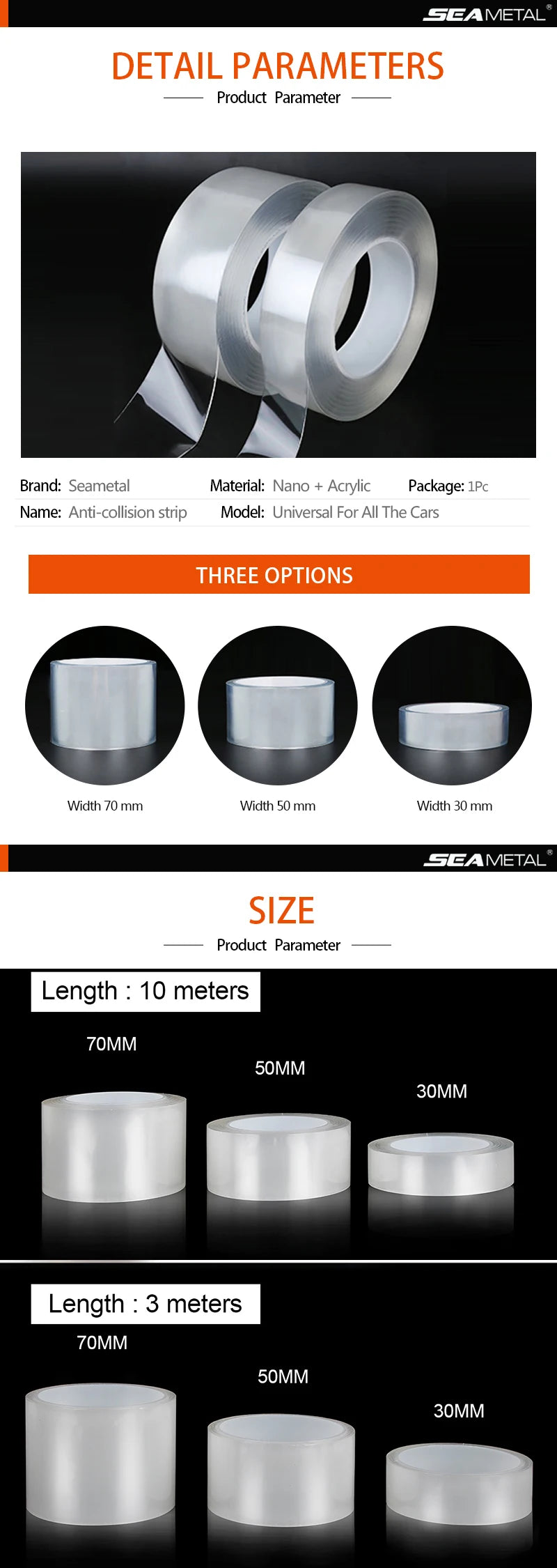Car Stickers Door Sill Protector Universal Car Door Edge Sticker Anti Scratch Car Bumper Protection Film Car-Styling Accessories Beauty World Shop