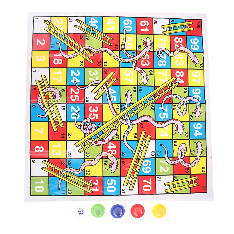 Snake Ladder Educational Kids Children Toys Family Interesting Board Game Gifts Beauty World Shop