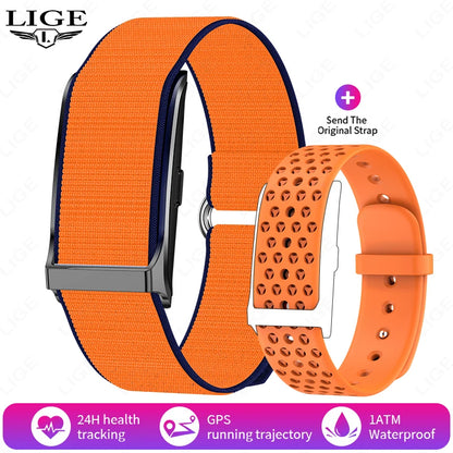 LIGE No Screen Smart Watch Men's Sports Outdoors Fitness Heart Rate Monitor 1ATM Waterproof New Smartwatch For Andrio IOS 2025 Beauty World Shop
