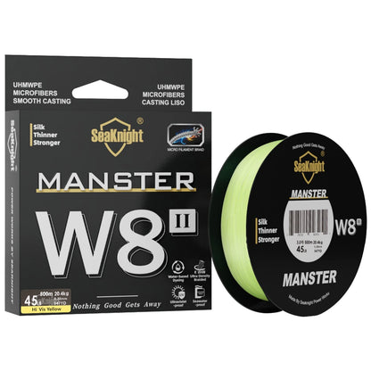 SeaKnight Brand W8 II Series 500M 8 Strands Fishing Line Advanced Braided PE Line anti-UV Seawater proof coating Fishing Line Beauty World Shop