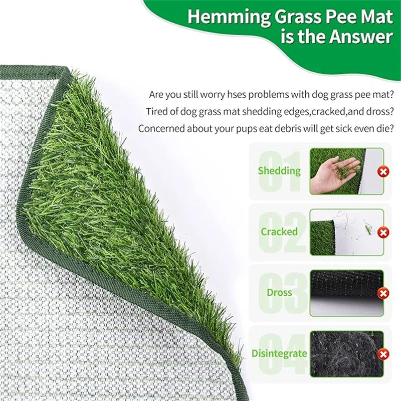 Artificial Grass Dog Potty Pad - Easy ToClean, Odor Resistant,Indoor/OutdoorPet Training Solution Beauty World Shop