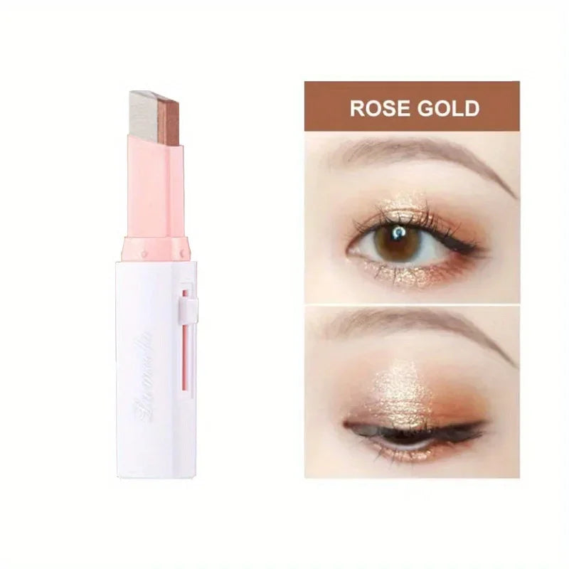 Two Color Gradient Eye Shadow Stick Three Dimensional Natural  Without Taking Off Makeup Beauty Trend Shop