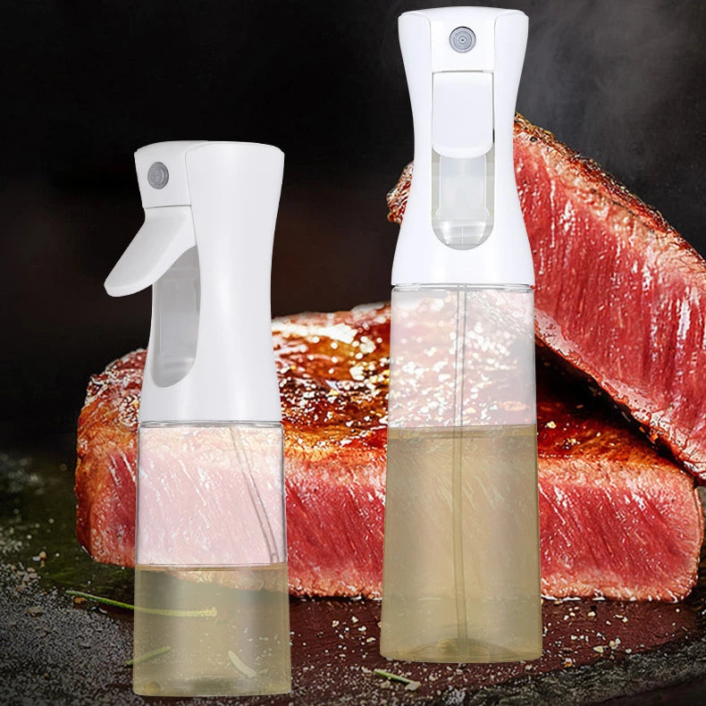 200/300/500ml Oil Spray Bottle BBQ Cooking Olive Oil Sprayer Plastic Baking Oil Spray Empty Bottle Vinegar Bottle Or  Oil brush Beauty World Shop