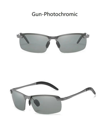 Men Photochromic Polarized Sunglasses Driving Fishing Chameleon Glasses Change Color Sun Glasses Day Night Vision UV400 Eyewear Beauty World Shop