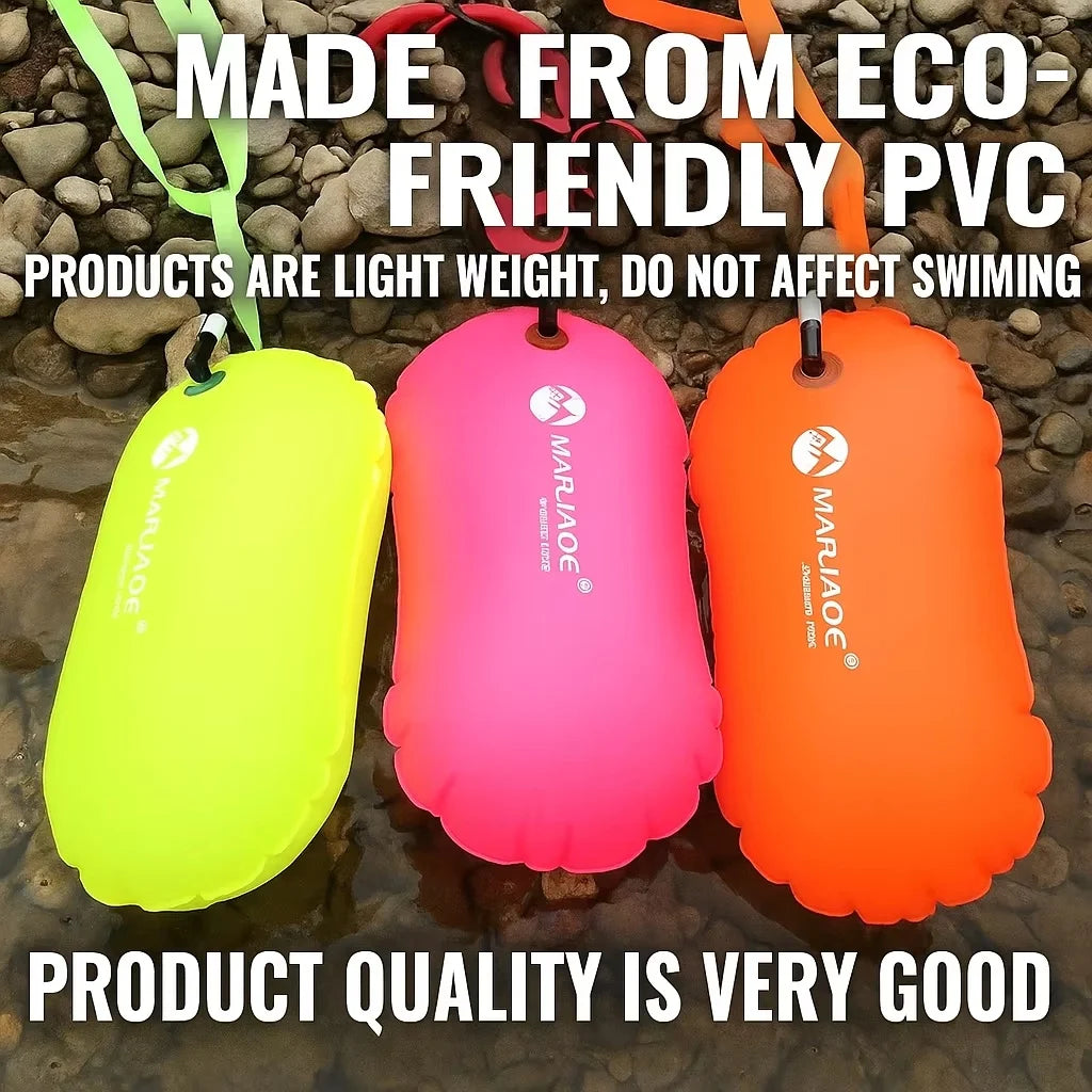 PVC pool Buoy Safety Buoy Tow Float Waterproof Air Bag With Waist Belt For rafting outdoor pool Swimming pool Safety Suppli Beauty World Shop
