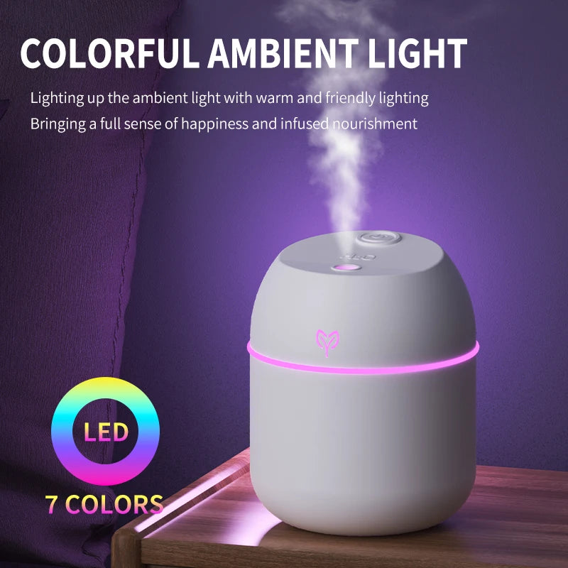 220ML big fog amount usb air humidifier Small desktop humidifier home intelligent car aromatreatment machine Beauty World Shop