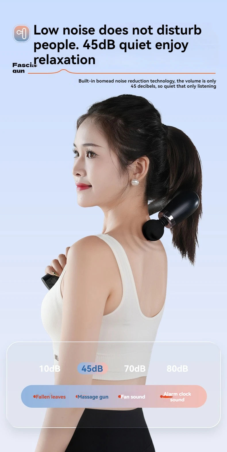 2025 New Smart Fascia Gun Electric Massager Massage Hammer Electric Fascia Gun Home Handheld Hammer Back Artifact Christmas Gift Beauty World Shop