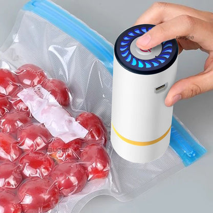 Mini Electric Air Pump Rechargeable for Food Fresh-Keeping Vacuum Sealed Bag Storage Bag Automatic Vacuum Compression Machine Beauty World Shop