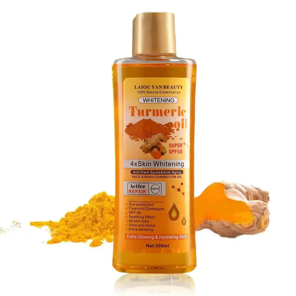 Turmeric Essential Oil Facial Body Massage oil Moisturizing Diffuser Aromatherapy Brightening Smoothing Body Face Skin Care 200m Beauty Trend Shop