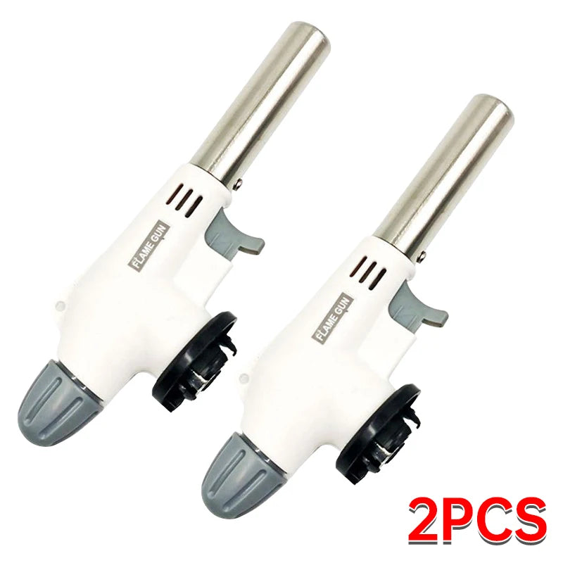 Portable Flame Gun, Cooking Spontaneous Combustion Butane Gas Torch, Lighter, Welding Burner, Gas Torch Barbecue Camping Cooking Beauty World Shop