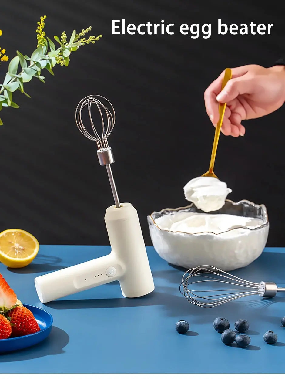 1 PCS Wireless Electric Food Mixer Portable 3 Speeds Egg Beater Baking Dough Cake Cream Mixer Kitchen Tools Beauty World Shop