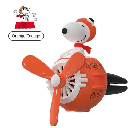 Snoopy Air Freshener Flying Propeller Pilot Series Car Accessories Anime Figures Aromatherapy Fragrance Diffuser Car Decor Gifts Beauty World Shop