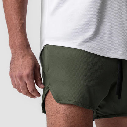 New Summer Men's Sports Shorts Quick Dry Breathable Beach Jogging Single Layer Breathable Shorts Training Basketball Apparel Gym