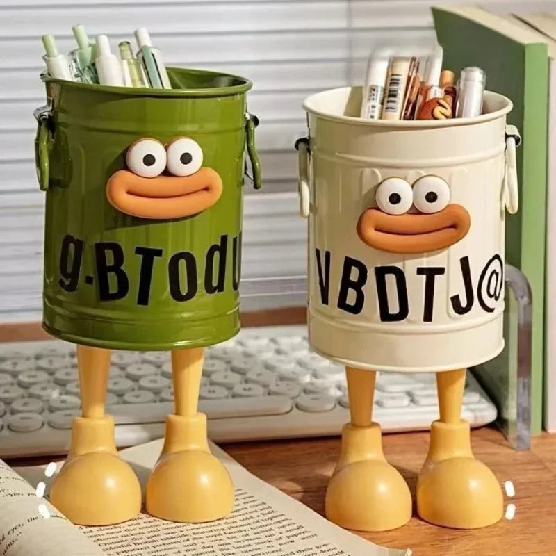 1 Pcs Cartoon Desk Organizer - Cute Stationery Storage for Pen/Pencil Office Home Study Simple Design Pen/Pencil Holder Beauty Trend Shop