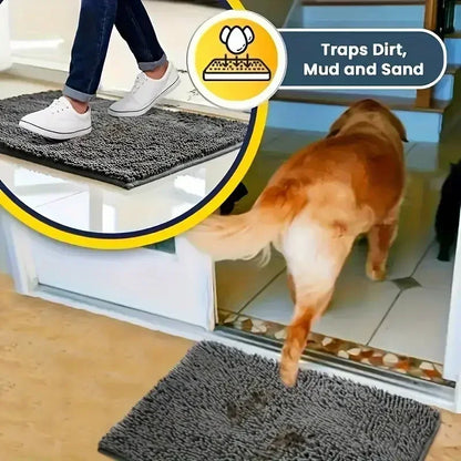 Dog Doormats for Muddy Paws Absorbent Non-slip Washable Mat Anti-slip Quick-drying Microfiber Mud Mat Pet Accessories Beauty World Shop