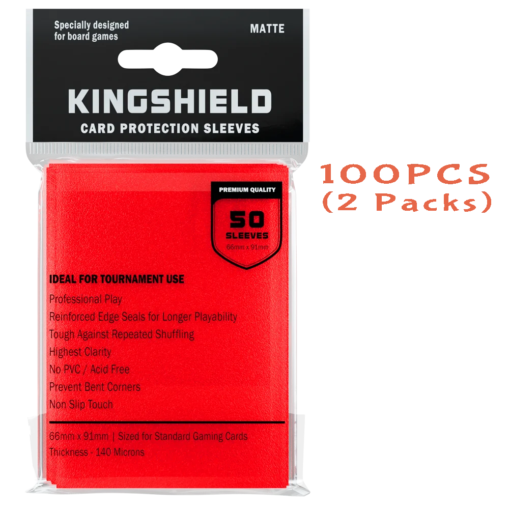 100PCS Matte Colorful Standard Size Card Sleeves TCG Trading Cards Protector Tarot Shield Board Games Cover PKM 66x91mm Beauty World Shop
