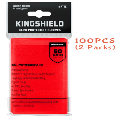 100PCS Matte Colorful Standard Size Card Sleeves TCG Trading Cards Protector Tarot Shield Board Games Cover PKM 66x91mm Beauty World Shop