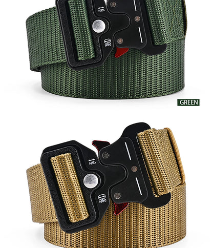 Men's Belt Outdoor Multi Function Belt High Quality Canvas For Nylon Male Luxury Belts Women's Sports Jeans Belt Neutral Belts Beauty World Shop