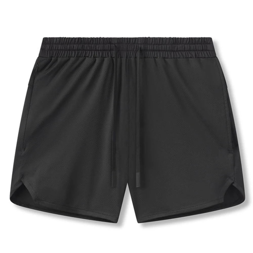 New Summer Men's Sports Shorts Quick Dry Breathable Beach Jogging Single Layer Breathable Shorts Training Basketball Apparel Gym