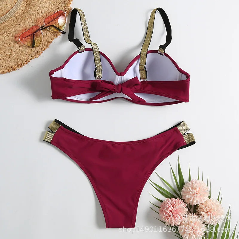 Summer Sexy Bikinis Push Up Swimsuits Women's Swimwear For Female Beach Swim Wear Bathing Suits Brazilian Bikini Set Pool Bather Beauty World Shop
