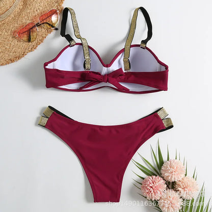 Summer Sexy Bikinis Push Up Swimsuits Women's Swimwear For Female Beach Swim Wear Bathing Suits Brazilian Bikini Set Pool Bather Beauty World Shop