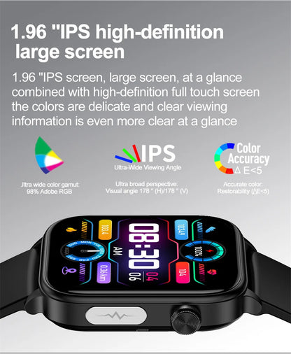 2025 New 24-Hour Health Monitoring Smart Watch Men Uric Acid Blood Lipids Heart Rate Bluetooth Call Smartwatch Women Beauty World Shop