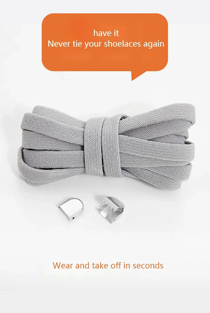 No tie Shoelaces for Shoes 8MM Flat Elastic laces Sneakers Kids Adult Quick Shoelace without ties Shoe Accessories Beauty World Shop