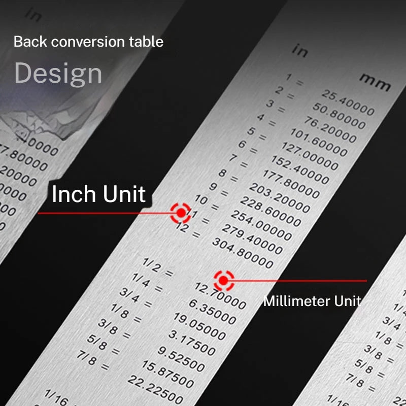 Deli Stainless Steel Ruler for Students And Woodworkers Straight Edge Measuring Tool for Drawing And Drafting 15/20/30/50cm Beauty World Shop