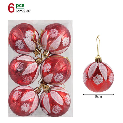 1box Christmas Balls Christmas Tree Ornaments Ball Xmas Hanging Tree Pendants Home Party Decor 2026 New Year Gift Noel Navidad Beauty World Shop