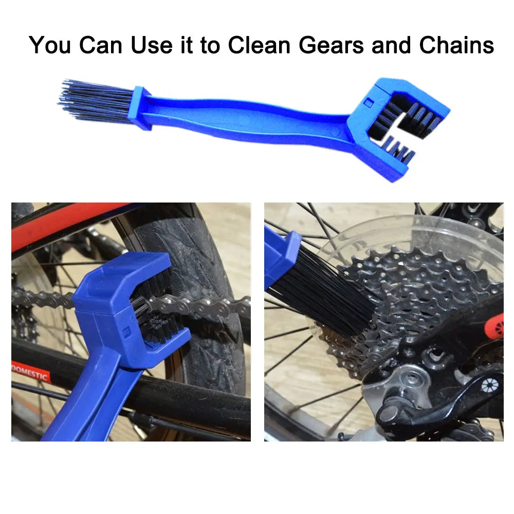 Bicycle Chain Cleaner Cycling Cleaning Kit Bike Wash Tool Set Bike Protection Oil Portable Outdoor Mountain Bicycle Repair Tools Beauty World Shop