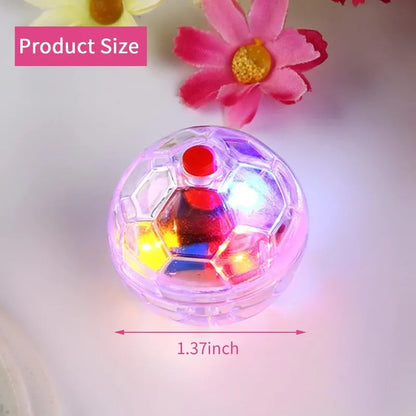 Cat Transparent Glowing Ball Toy Flashing Interactive LED Touch Activated Glowing Ball Suitable Kitten Puppy Running Exercise