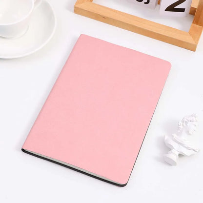 A5 Soft Leather Notebook, 120 Pages, Office Stationery, Waterproof Cover, Comfortable Touch, Hot Selling Beauty World Shop