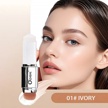 O'CHEAL Temperature Changing Foundation Stick Facial Coverage Blemishes Pores Double-Headed Face Matte Makeup Foundation Cream Beauty World Shop