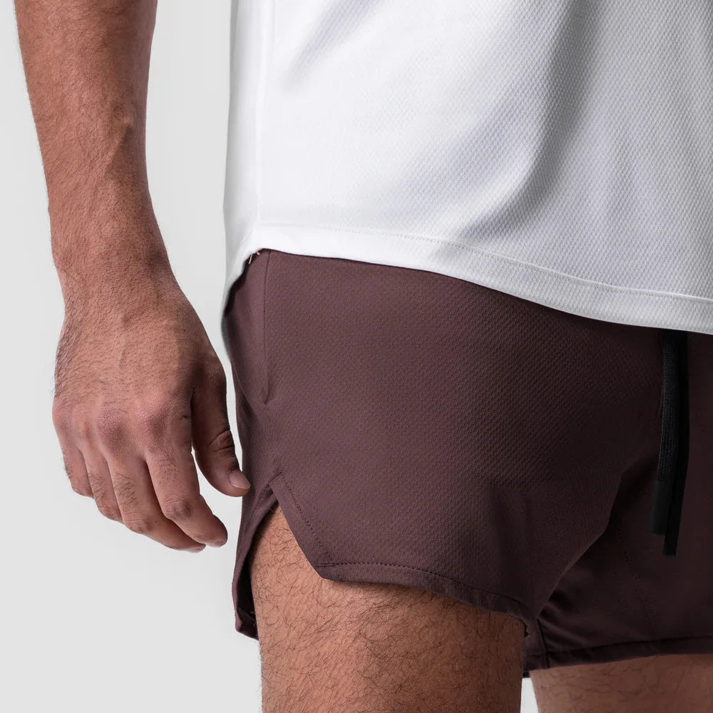 New Summer Men's Sports Shorts Quick Dry Breathable Beach Jogging Single Layer Breathable Shorts Training Basketball Apparel Gym