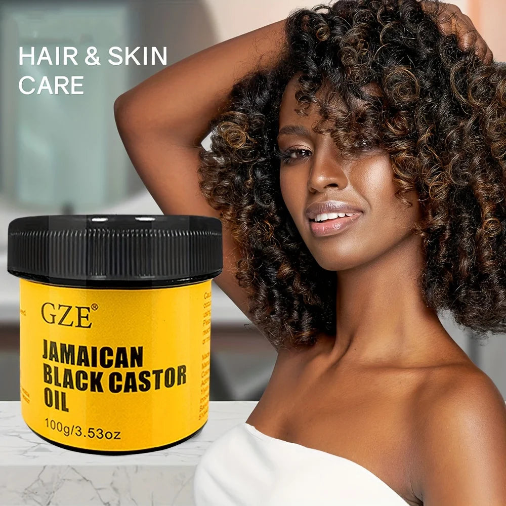 GZE JAMAICAN Black Castor Oil Pure Cold-Pressed for Hair Growth, Skin Moisturizing and Scalp Health - Promoting Thick Hair Beauty World Shop
