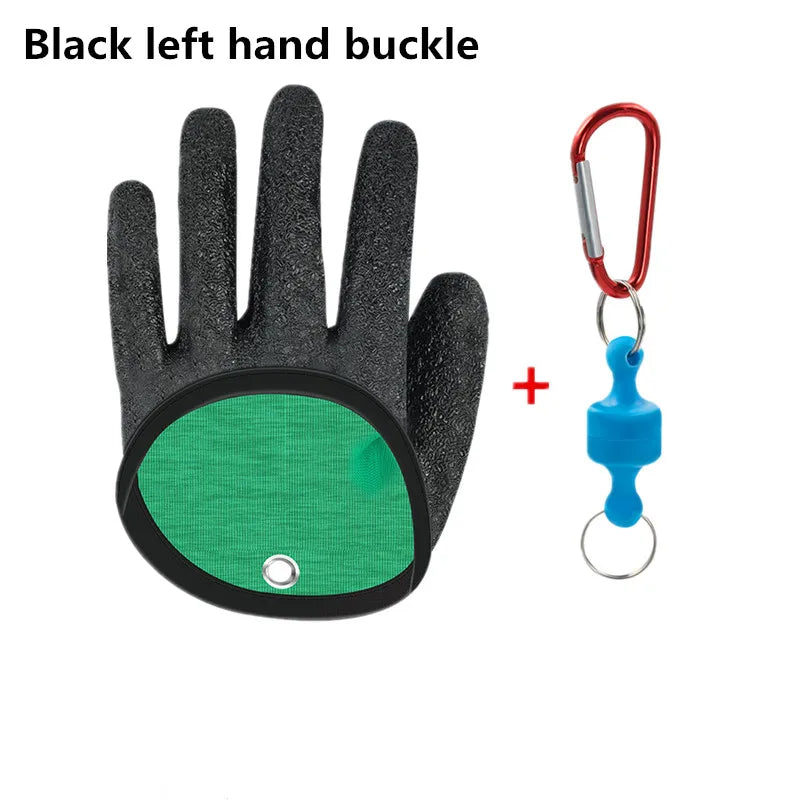 Fishing Gloves Catch Fish Anti-slip Durabl Knit Full Finger Waterproof Work Cutproof Glove Clasp Left Right Apparel Protect Hand Beauty World Shop