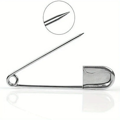 1pc Large Stainless Steel Safety Pin, Heavy Duty Oversize Pins for Laundry, Upholstery, Blankets, Quilting, Fashion Decor Beauty World Shop