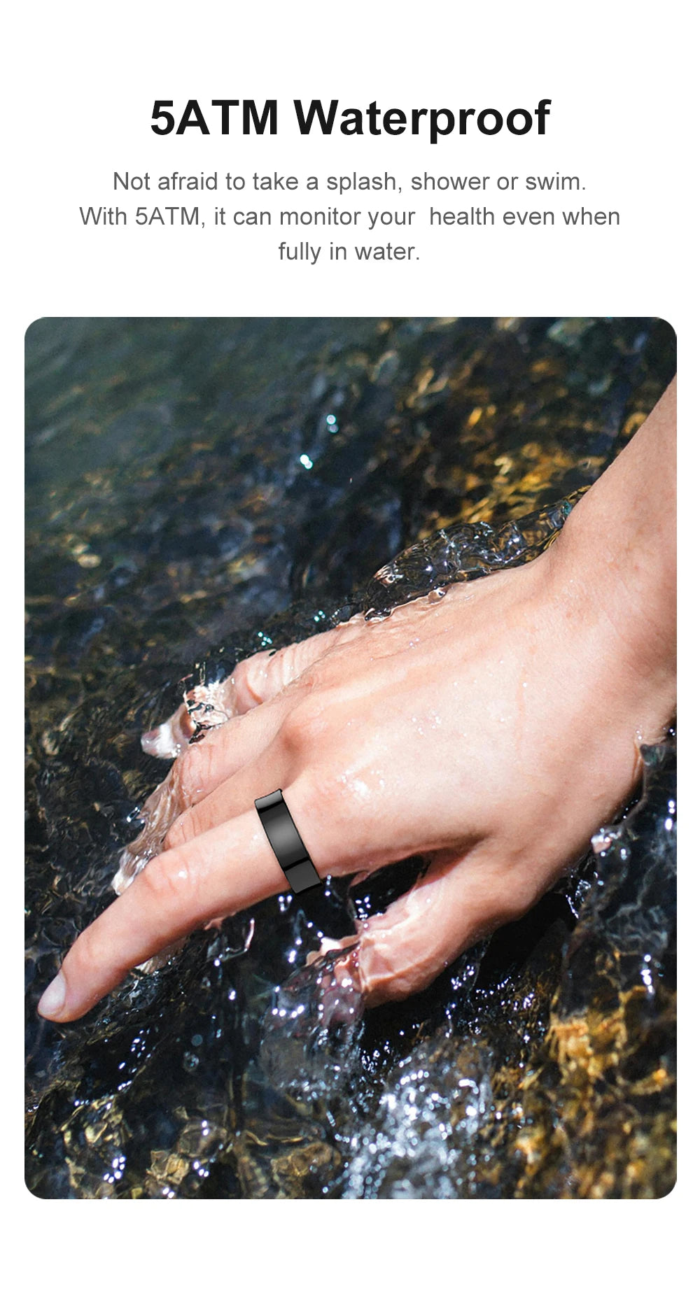 2024 COLMI R09 Smart Ring Men Women with Charging Case, Health and Sleep Monitor, Skin Temperature Monitor, 60 days battery life Beauty World Shop