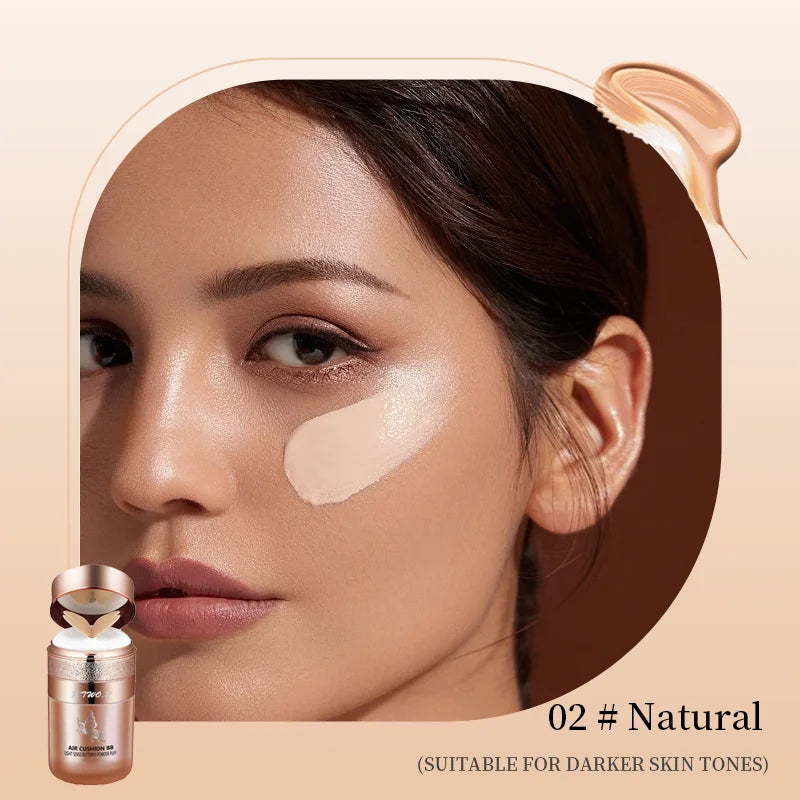 Air Cushion BB Cream Butterfly Powder Puff Moisturizing Foundation Concealer Whitening Oil-control Waterproof Makeup Cosmetics Beauty World Shop