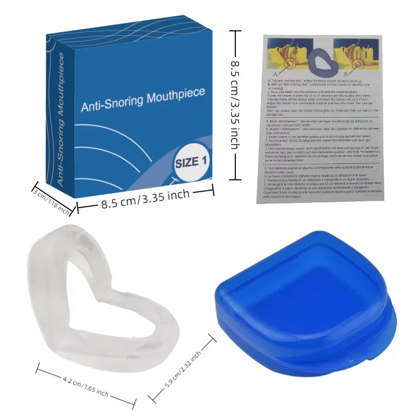 Teeth Bruxism Sleeping Apnea Guard Anti Snoring Bruxism Mouth Guard Snoring Device Bruxismo Snoring Mouth Guard to Stop Snoring Beauty World Shop