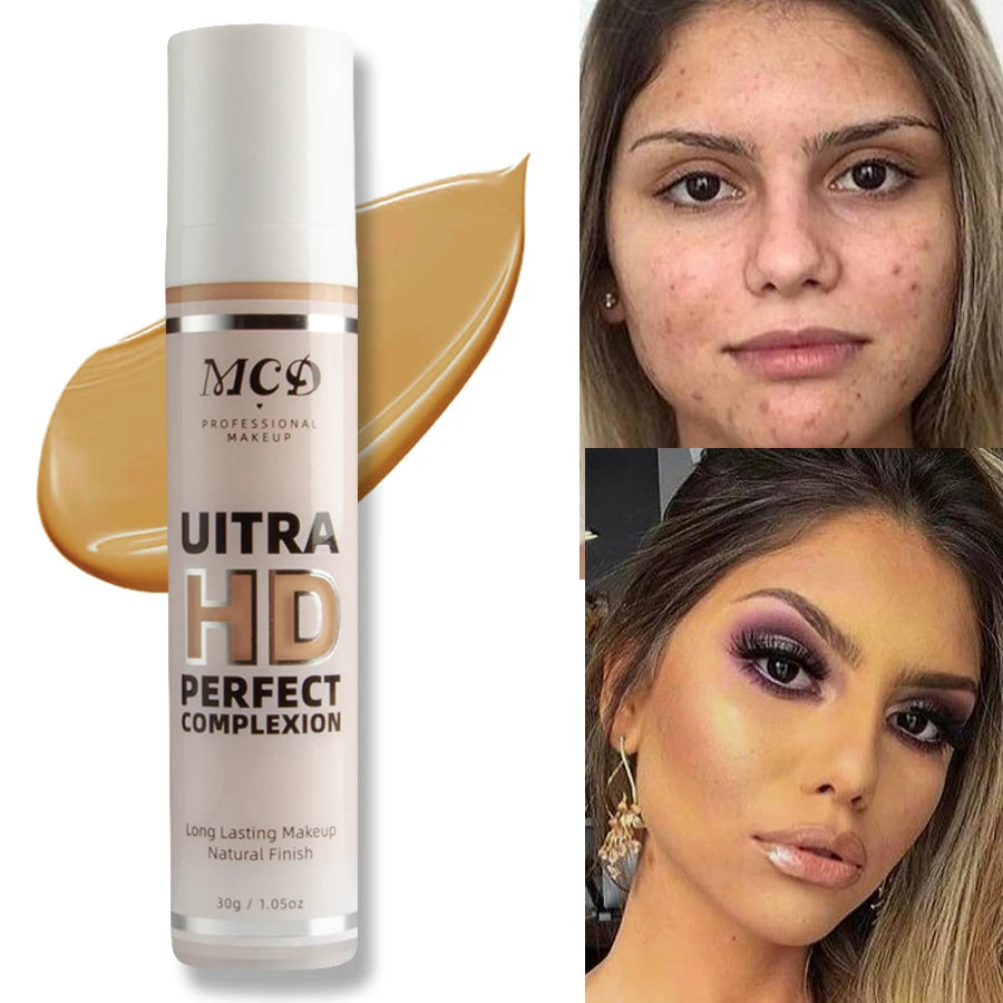 9 Shade Full Coverage Concealer Liquid Foundation  makeup high coverage  Base makeup  cushion Foundation cream  Natural Matte Beauty World Shop
