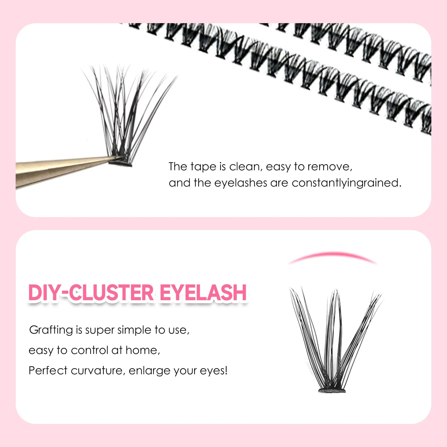 DIY Lashes Extension Kit Eyelashes 200 PCS Clusters Lash Bond and Seal Makeup Tools for Gluing  Lashes Gluing Glue  Accessories Beauty World Shop