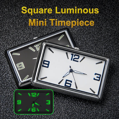 Auto Fashion Square Watch Car Clock Interior Decoration Self-adhesive Electronic Vent Clip Watch Automobile Quartz Clock Beauty World Shop