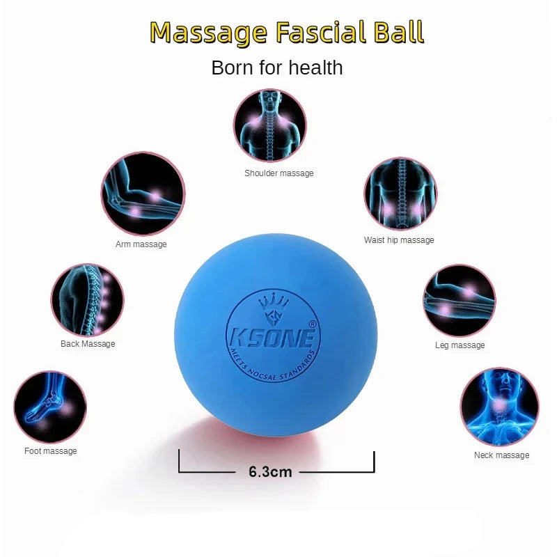 Rubber Fascia Massage Ball Lacrosse Balls Yoga Fitness Exerciser Deep Tissue Muscle Relaxation Foot Back Shoulder Healt Care Beauty World Shop