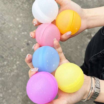 New Reusable Water Balloons Refillable Water Balloon Quick Fill Self Sealing Water Bomb Splash Balls for Kids Swimming Pool Beauty World Shop