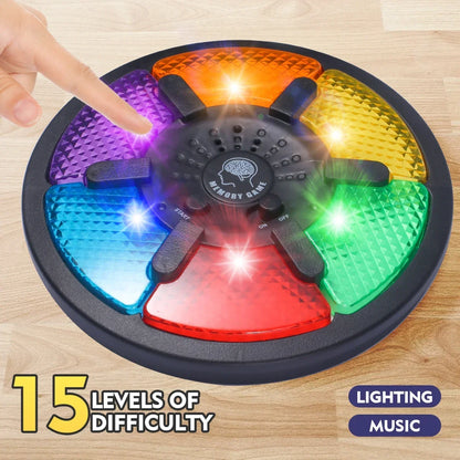 Memory Game Machine Handheld Electronic Memory Game with Light and Sound Puzzles Creative Interactive Game Toys Memory Training Beauty Fashion