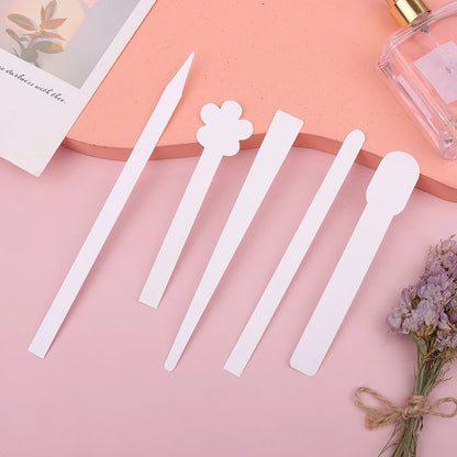 100pcs/lot Round Head Testing Aromatherapy Fragrance Perfume Essential Oils Test Tester Paper Strips Flower Shape Beauty World Shop