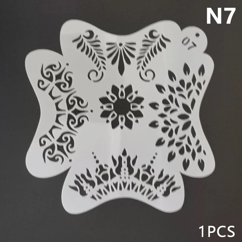 Stencils For Body Painting Face Art Stamps Temporary Tattoos Reusable Stencils Plastics Beauty World Shop